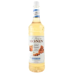 Monin No Added Sugar Salted Caramel Syrup, 1 Litre Hot