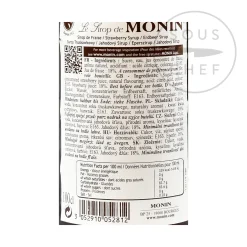 Monin Strawberry Syrup, 1 litre