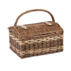 Les Jardin de la Comtesse Montmarte Red Striped Picnic Hamper, 4 Person Sale