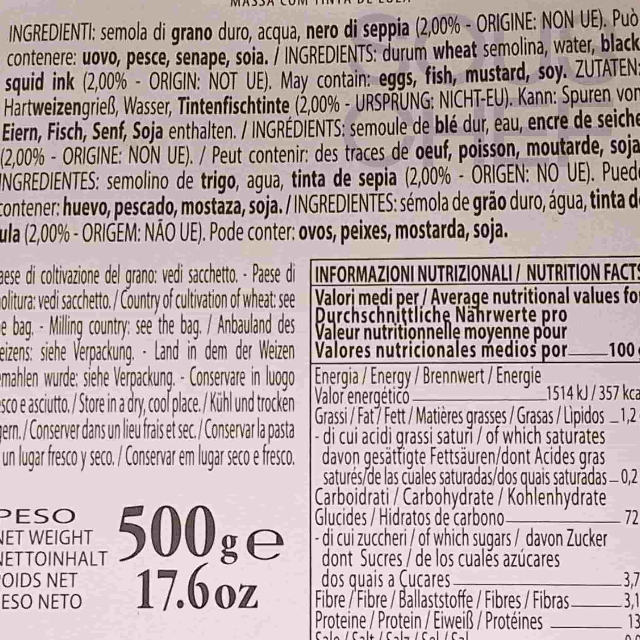 Morelli Black and White Fregola, 500g Online