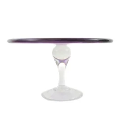 Alessandro Coppola Murano Glass Amethyst Cake Stand, 25cm Outlet