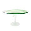 Alessandro Coppola Murano Glass Green Cake Stand, 25cm Sale