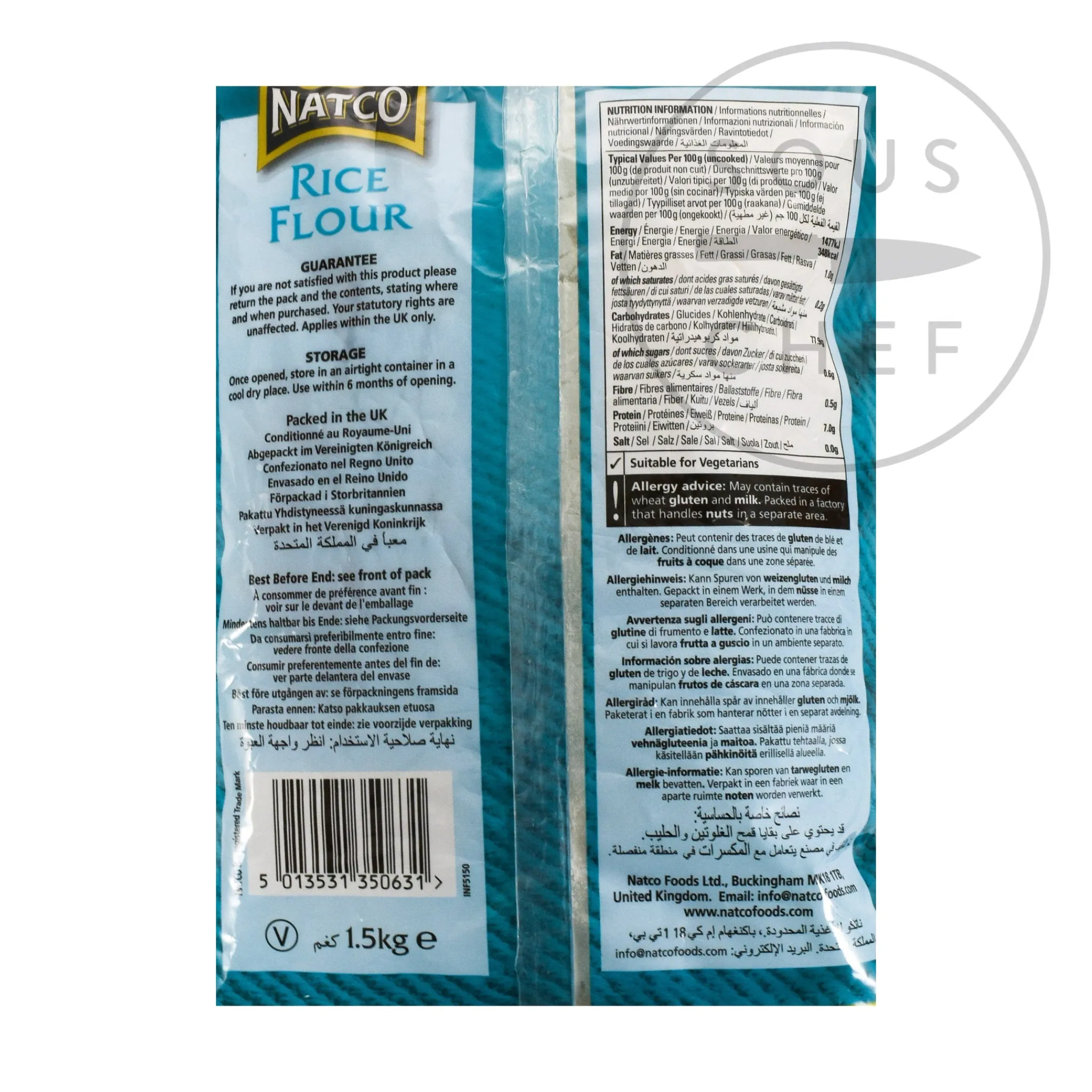 Natco Rice Flour, 1.5kg Online