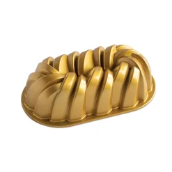 NordicWare Gold Braided Loaf Pan Hot