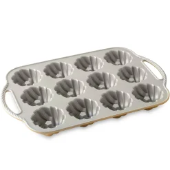 NordicWare Gold Braided Mini Bundt Pan New