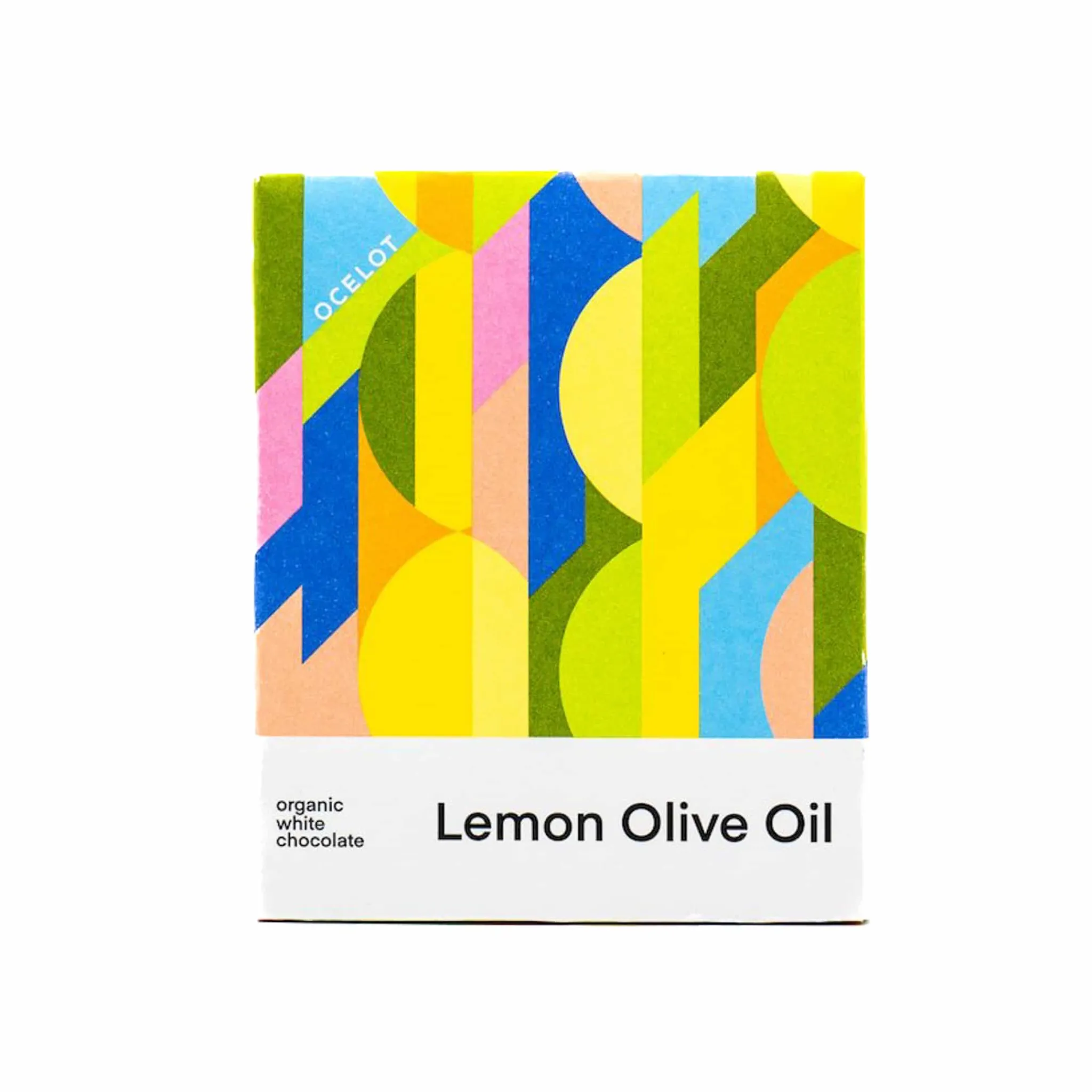 Ocelot Organic White Chocolate & Lemon Olive Oil Chocolate Bar, 70g Clearance