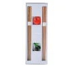 Kawai Co. Ltd Olive & Mandarin Wood Chopstick Gift Set with Rests, 18cm New