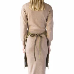 Linen Tales Olive Daily Linen Apron Outlet