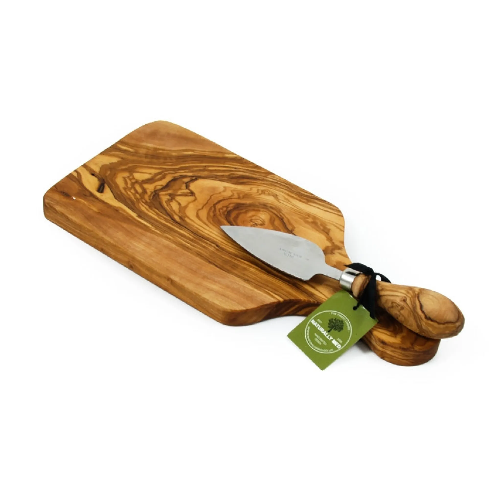 Naturally Med Olive Wood Cheese Board Set Online