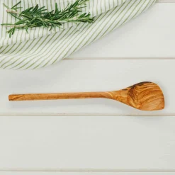 Naturally Med Olive Wood Corner Spoon, 30cm Sale