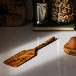 Naturally Med Olive Wood Long Spatula, 30cm Outlet
