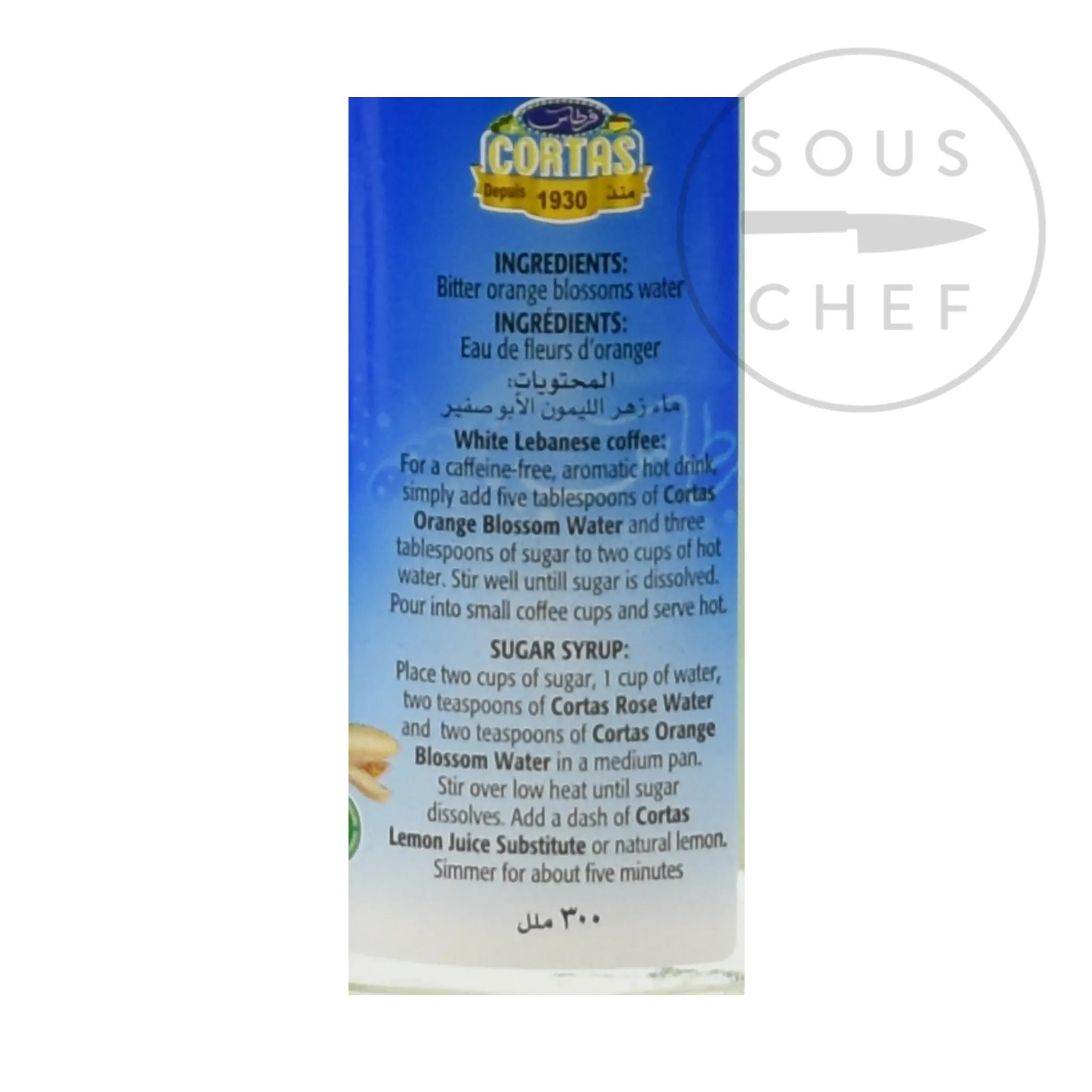 Cortas Orange Blossom Water, 300ml Online
