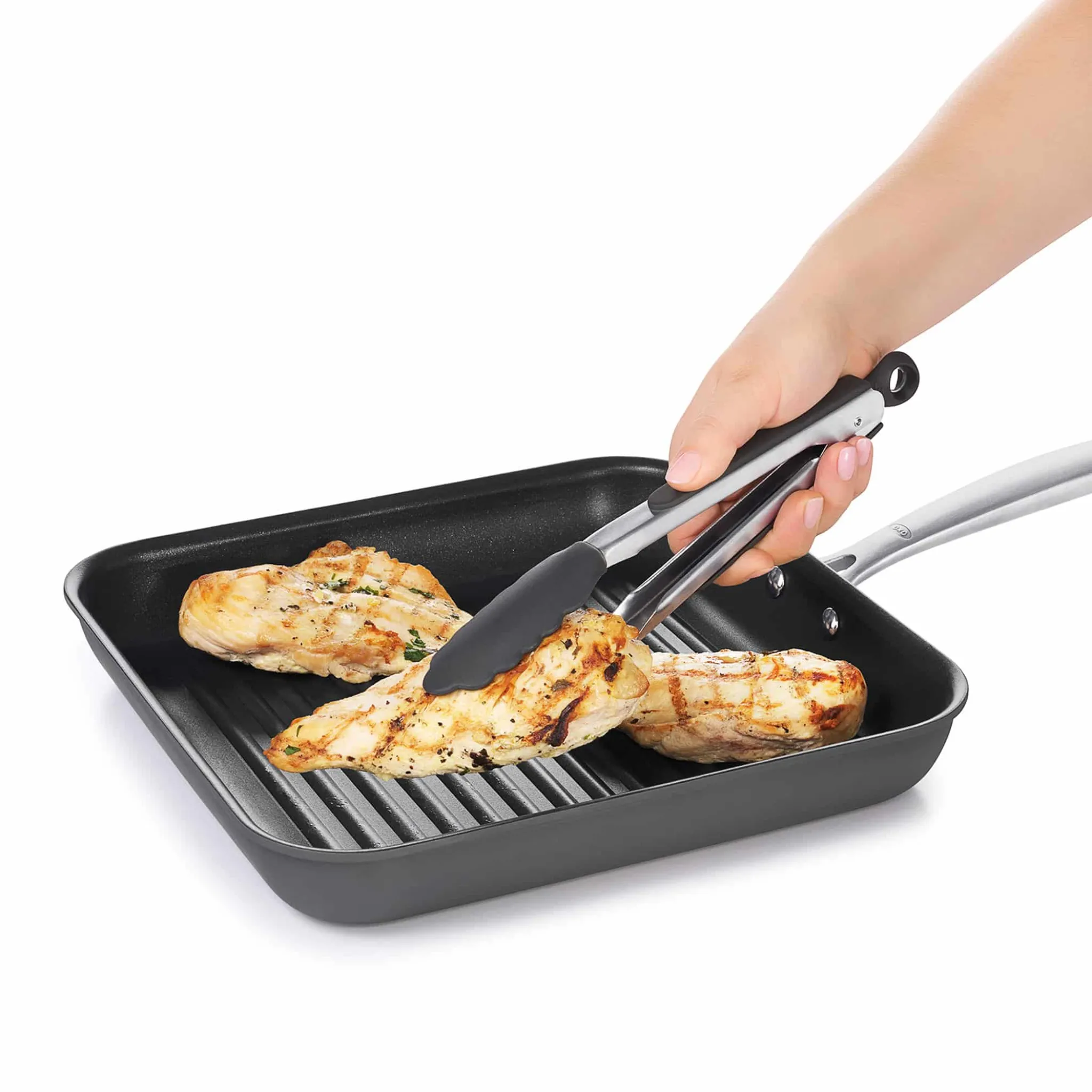 Oxo Good Grips 12" Locking Tongs with Silicone Heads New