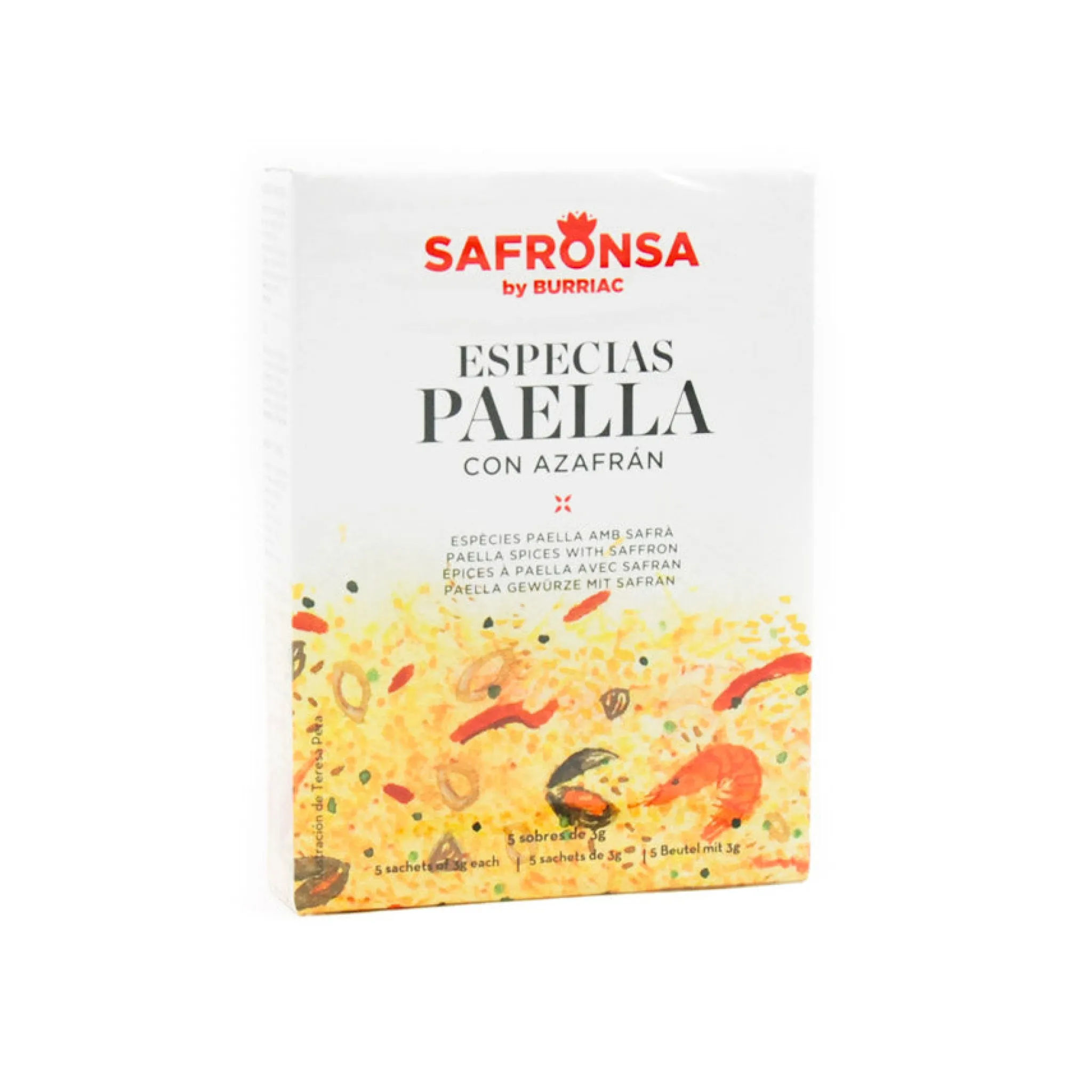 Safronsa Paella Seasoning Sachets, 5 x 3g Best