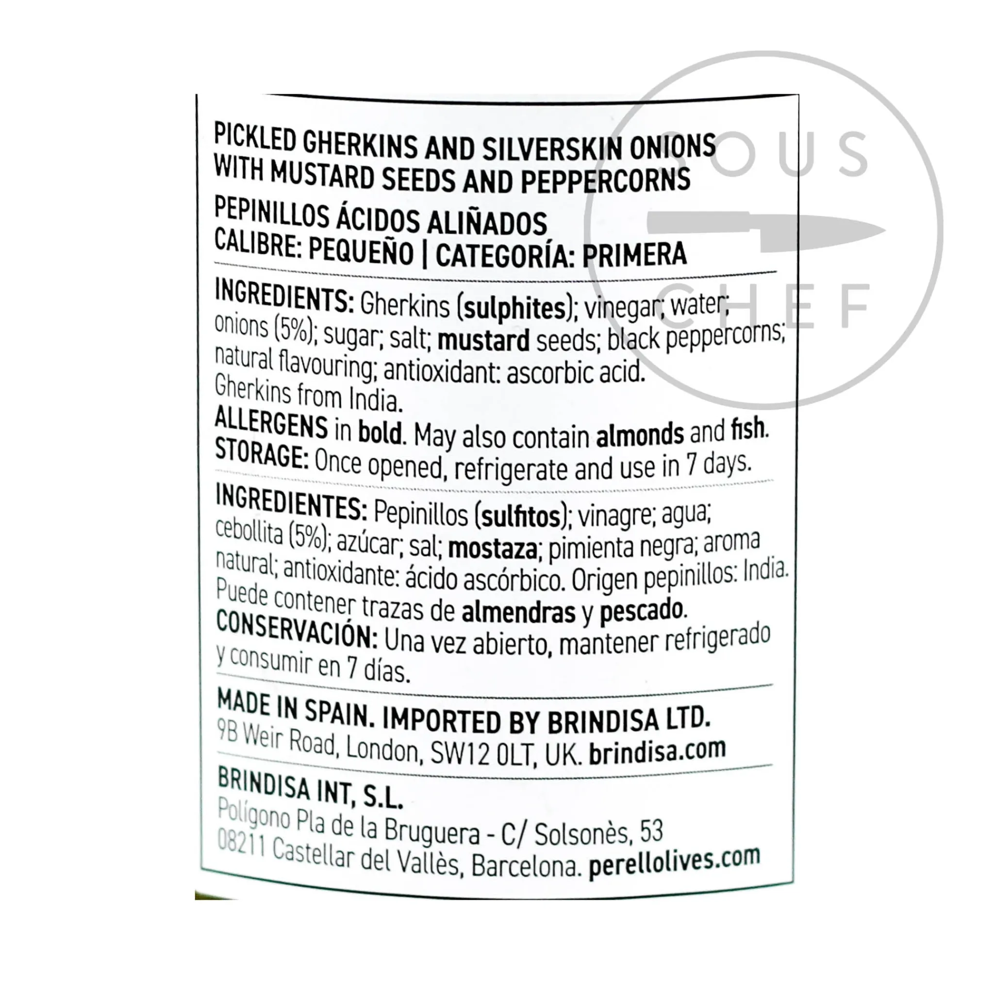 Perello Cocktail Gherkins, 190g Best