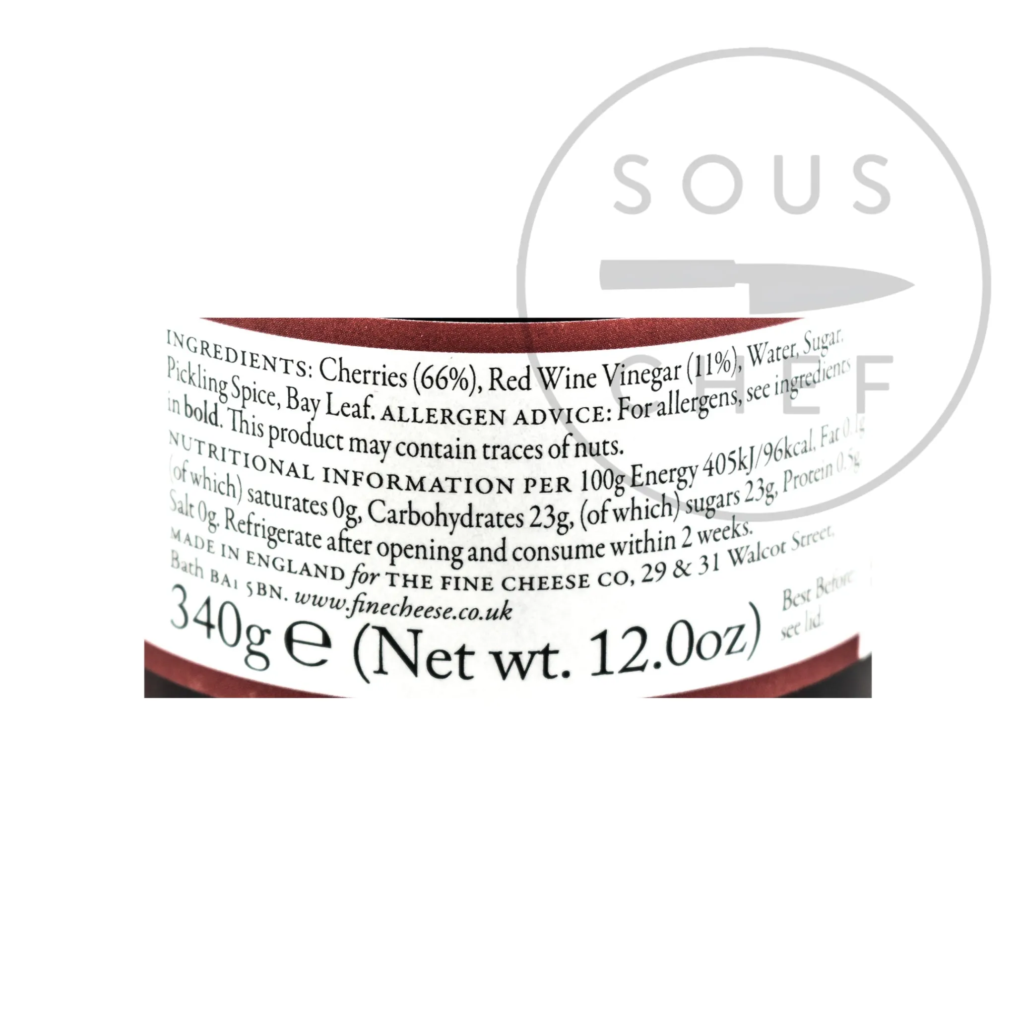 The Fine Cheese Co Pickled Cherries, 340g Hot