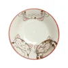 Kiji Stoneware & Ceramics Pink Lucky Cat Japanese Noodle Bowl, 15cm Discount