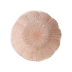 Kiji Stoneware & Ceramics Pink Scalloped Japanese Bowl, 13.5cm Hot
