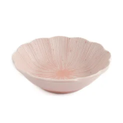 Kiji Stoneware & Ceramics Pink Scalloped Japanese Bowl, 13.5cm Hot