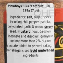 Plowboys BBQ 'Yardbird' Rub, 198g Discount