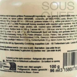 Pommery Honey Mustard with Roasted Spices, 100g New