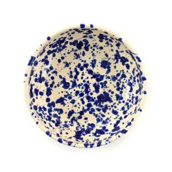 Puglia Handmade Puglia Blue Splatter Bowl, 19cm Hot