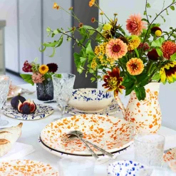 Puglia Handmade Puglia Blue Splatter Dinner Plate, 27cm Best