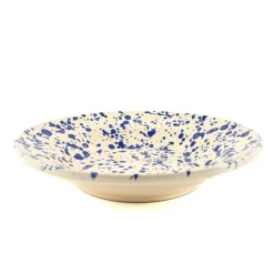 Puglia Handmade Puglia Blue Splatter Pasta Bowl, 29cm New