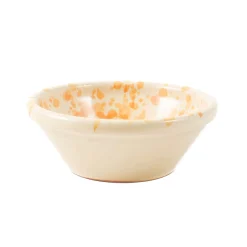 Puglia Handmade Puglia Dark Yellow Splatter Bowl, 12cm Sale