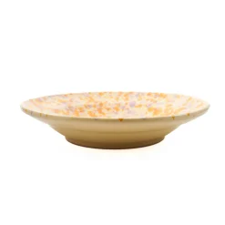 Puglia Handmade Puglia Lilac and Yellow Splatter Pasta Bowl, 29cm Discount