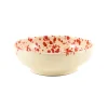 Puglia Handmade Puglia Red Splatter Bowl, 19cm