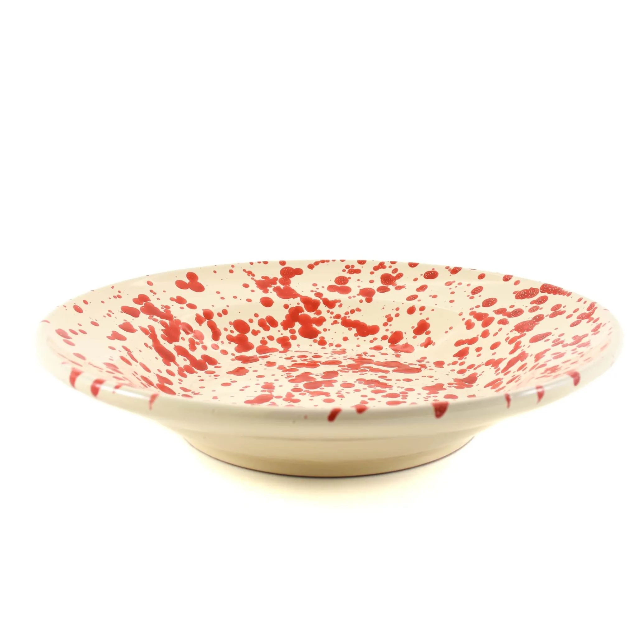 Puglia Handmade Puglia Red Splatter Pasta Bowl, 29cm Online