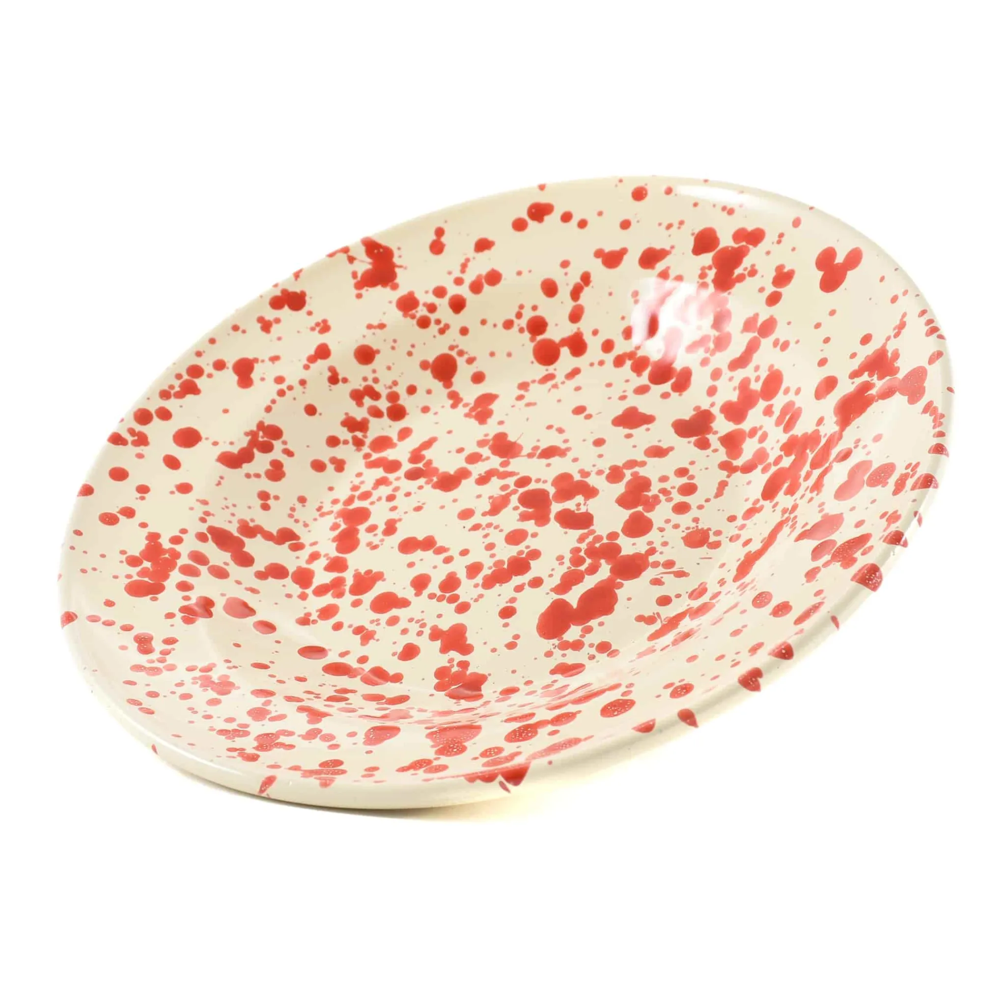 Puglia Handmade Puglia Red Splatter Pasta Bowl, 29cm Online
