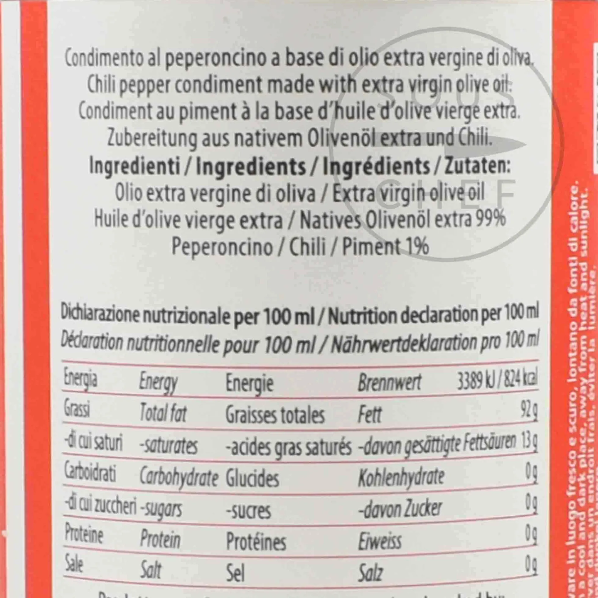 Galantino Puglian Chilli Extra Virgin Olive Oil In Tin, 250ml Hot