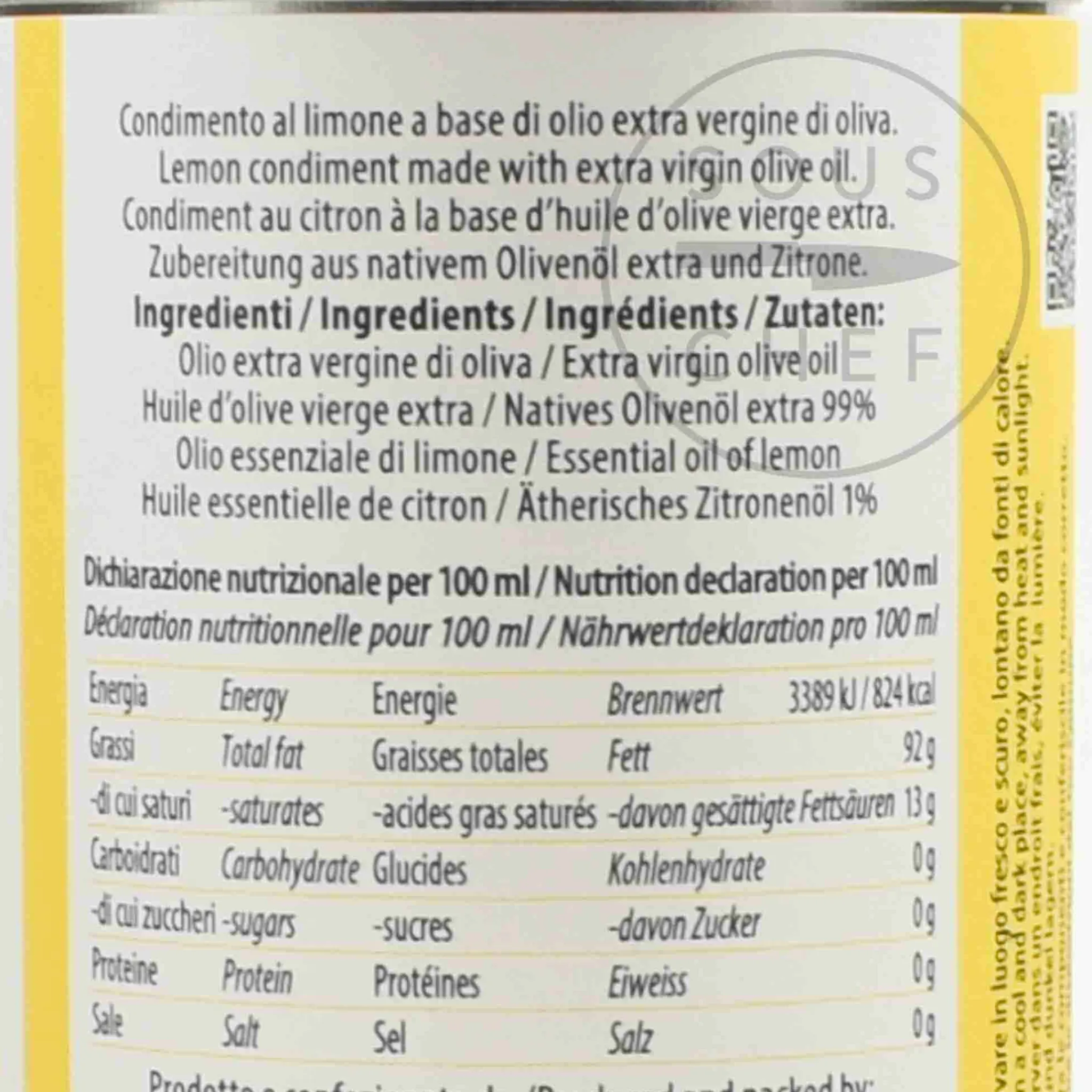 Galantino Puglian Lemon Extra Virgin Olive Oil In Tin, 250ml Sale