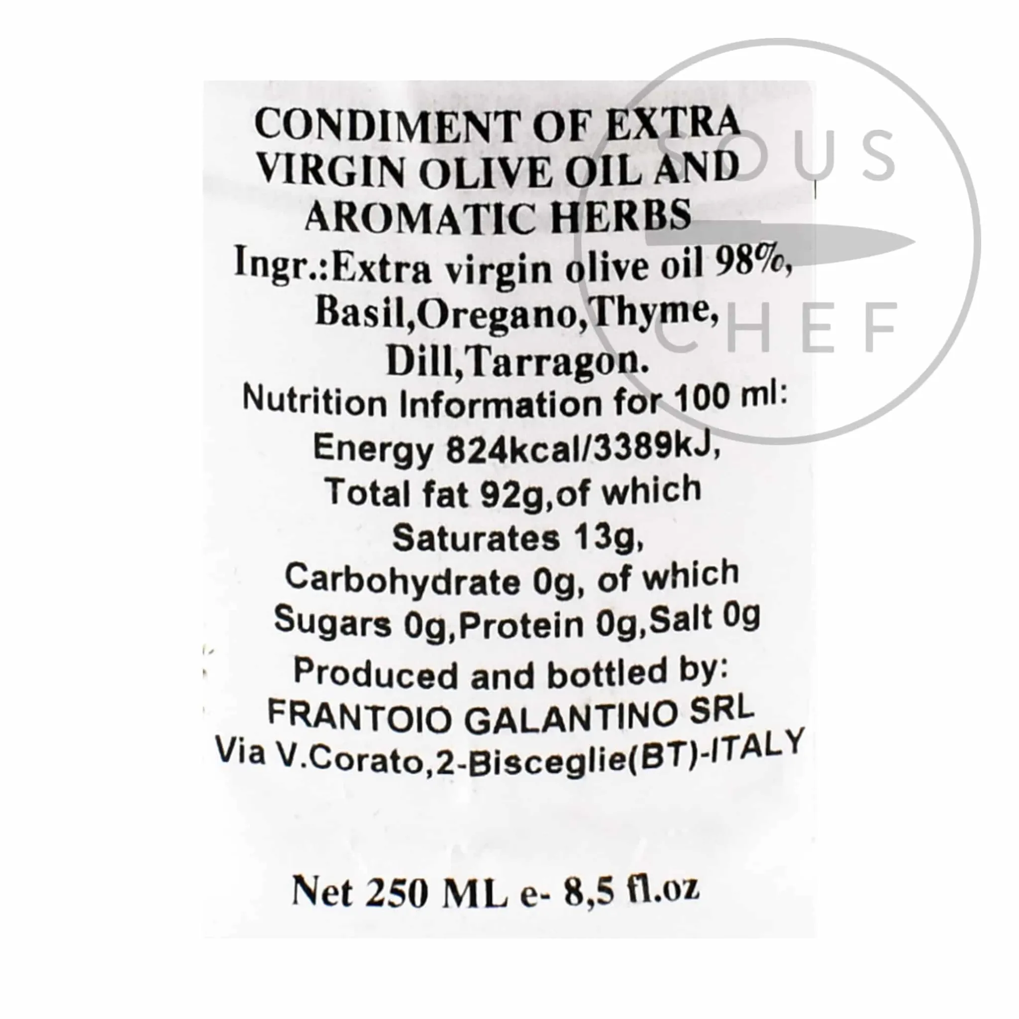 Galantino Puglian Olive Oil with Mixed Herbs in Terracotta Bottle, 250ml Online