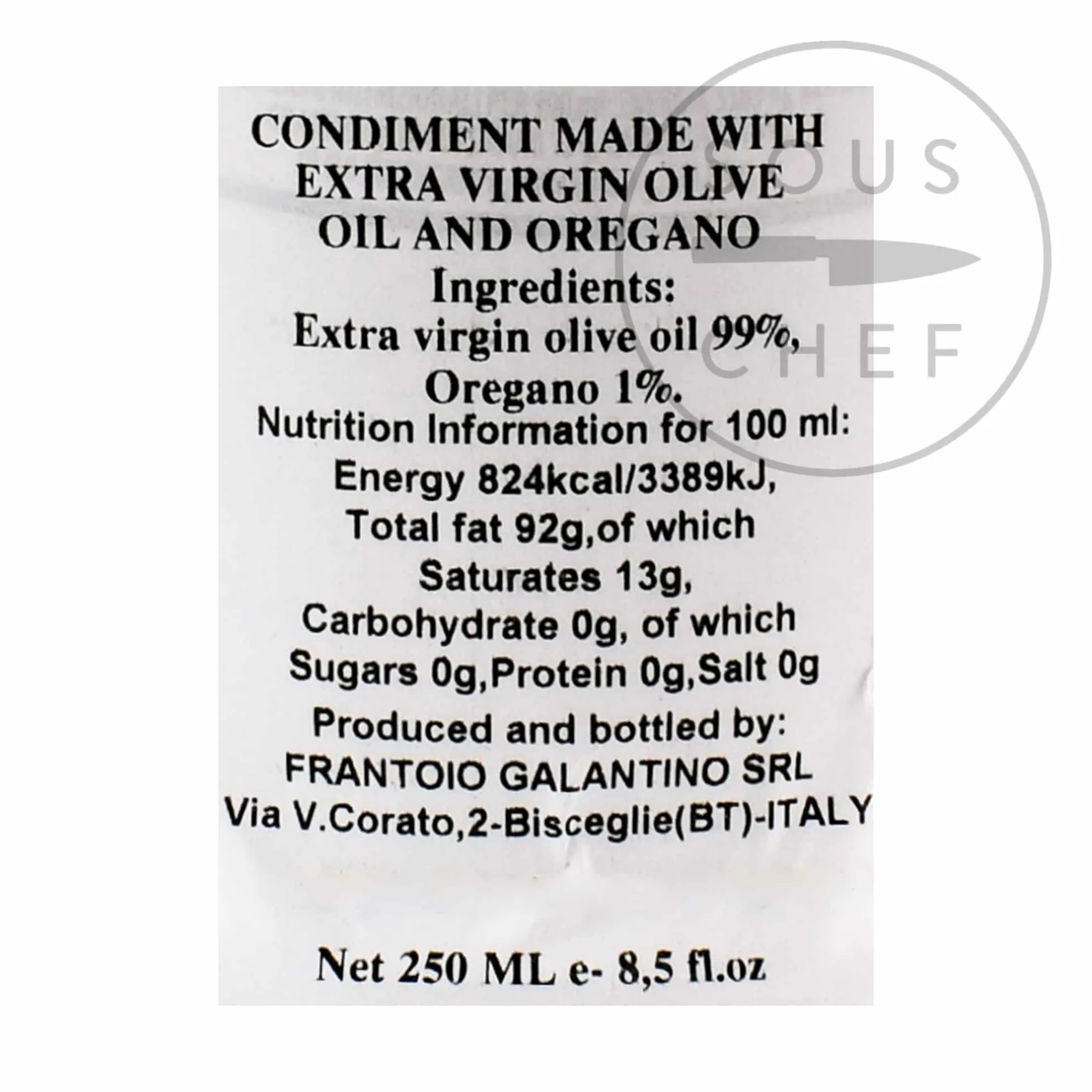 Galantino Puglian Olive Oil with Oregano in Terracotta Bottle, 250ml Discount