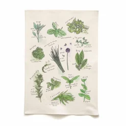 Quite Nice Clothing Herbs Organic Cotton Tea Towel Outlet