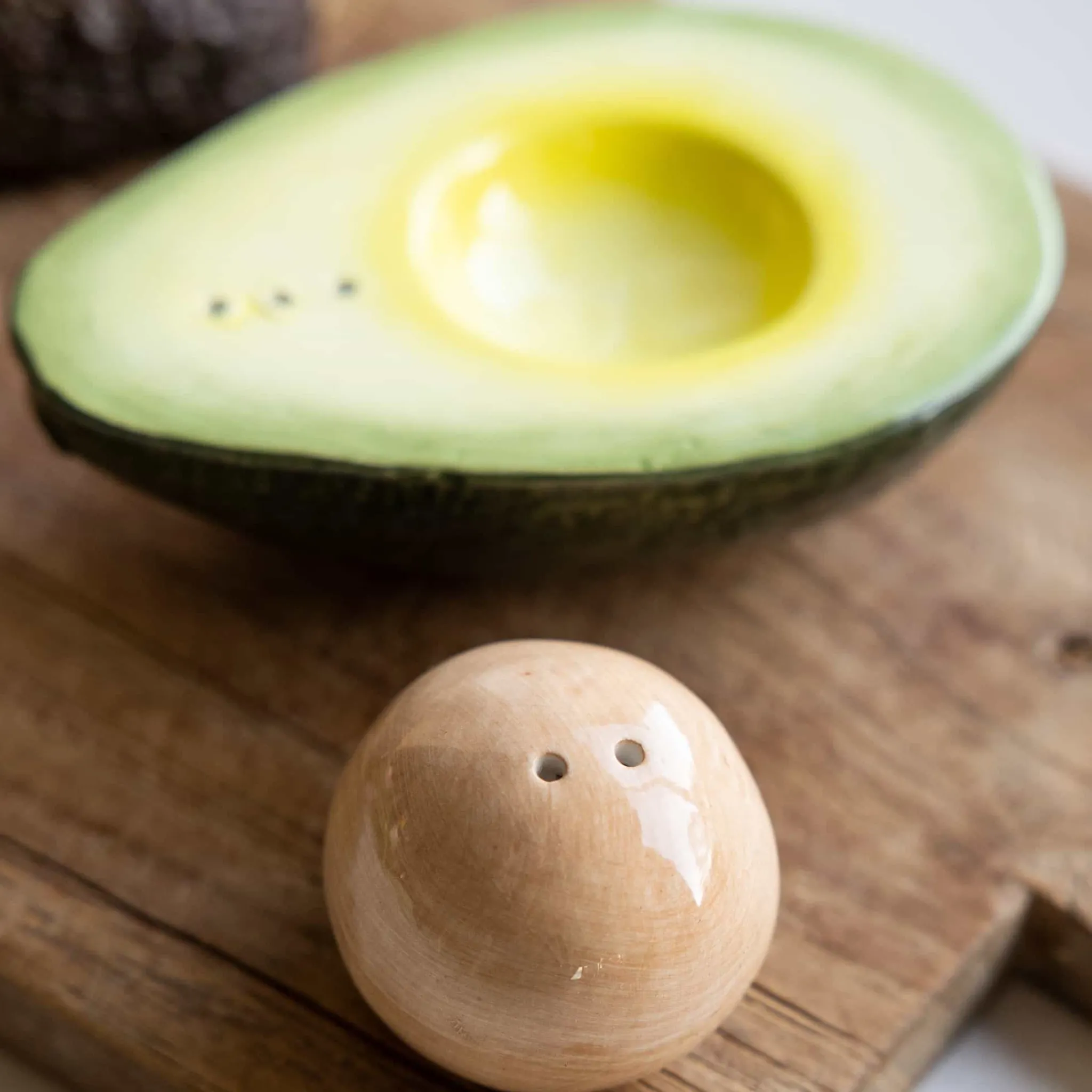 Rockett St George Avocado Salt & Pepper Shaker Set Outlet