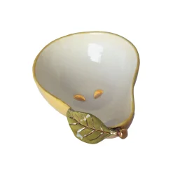 Rockett St George Pear Bowl with Gold Detail, 14x20cm Best