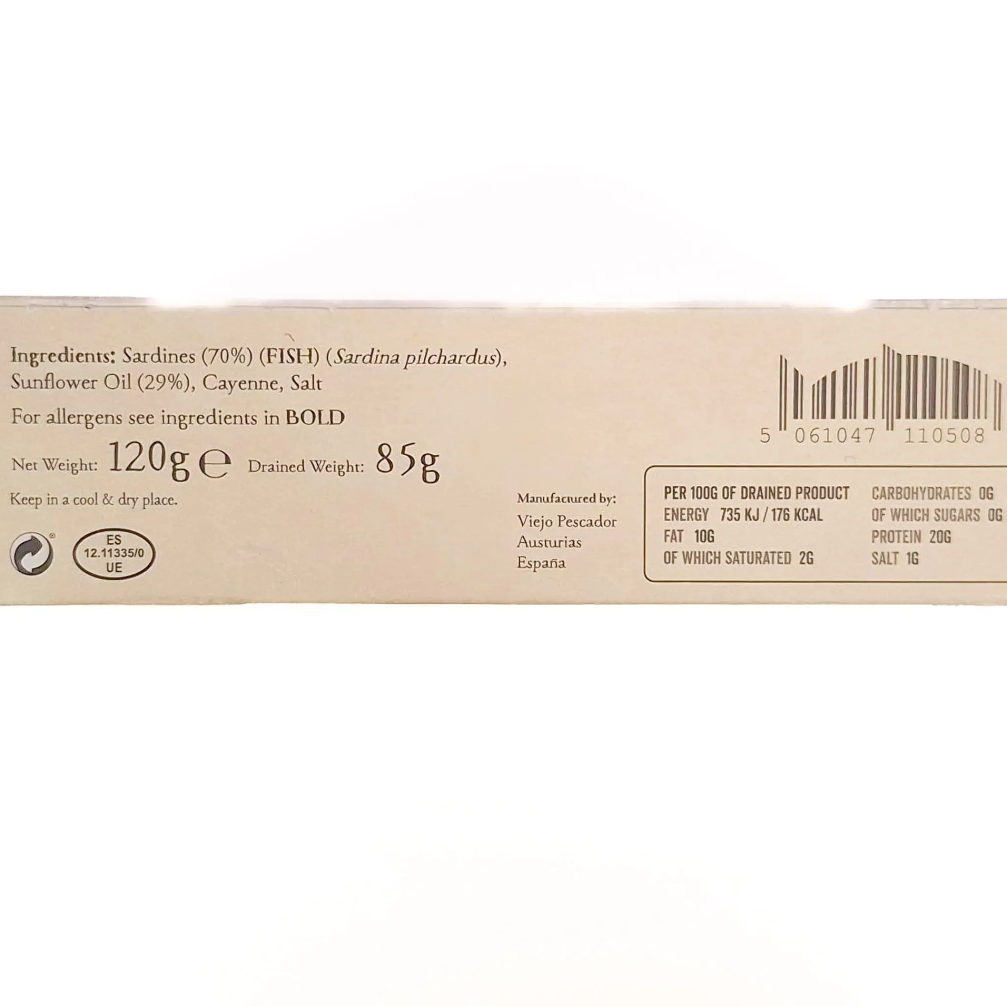 Rockfish Sardines with Chilli, 120g Outlet