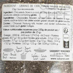 Sabarot Chia Seeds, 400g Outlet