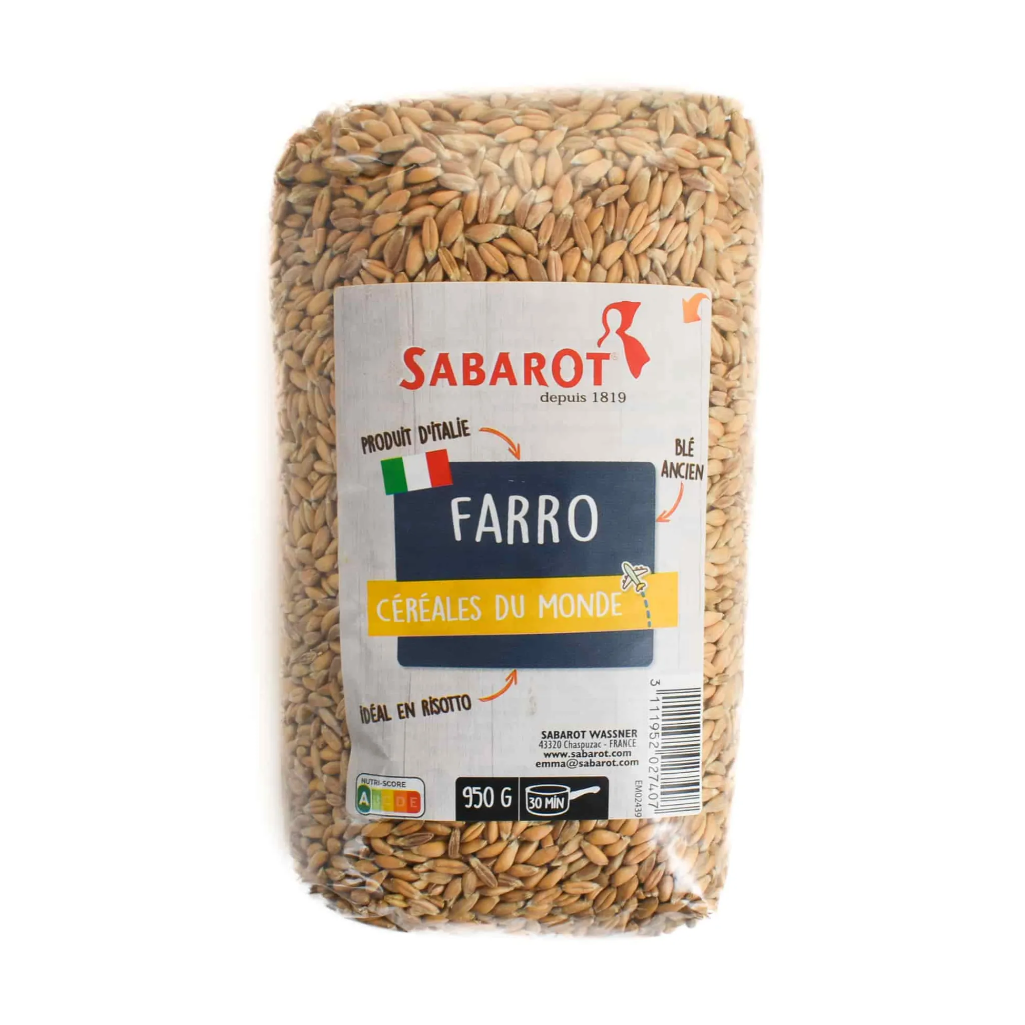 Sabarot Farro, 950g Clearance