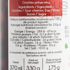 Sabarot Pitted Morello Cherries (Griottes), 370ml Online