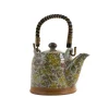 Kiji Stoneware & Ceramics Saku Floral Japanese Teapot Sale