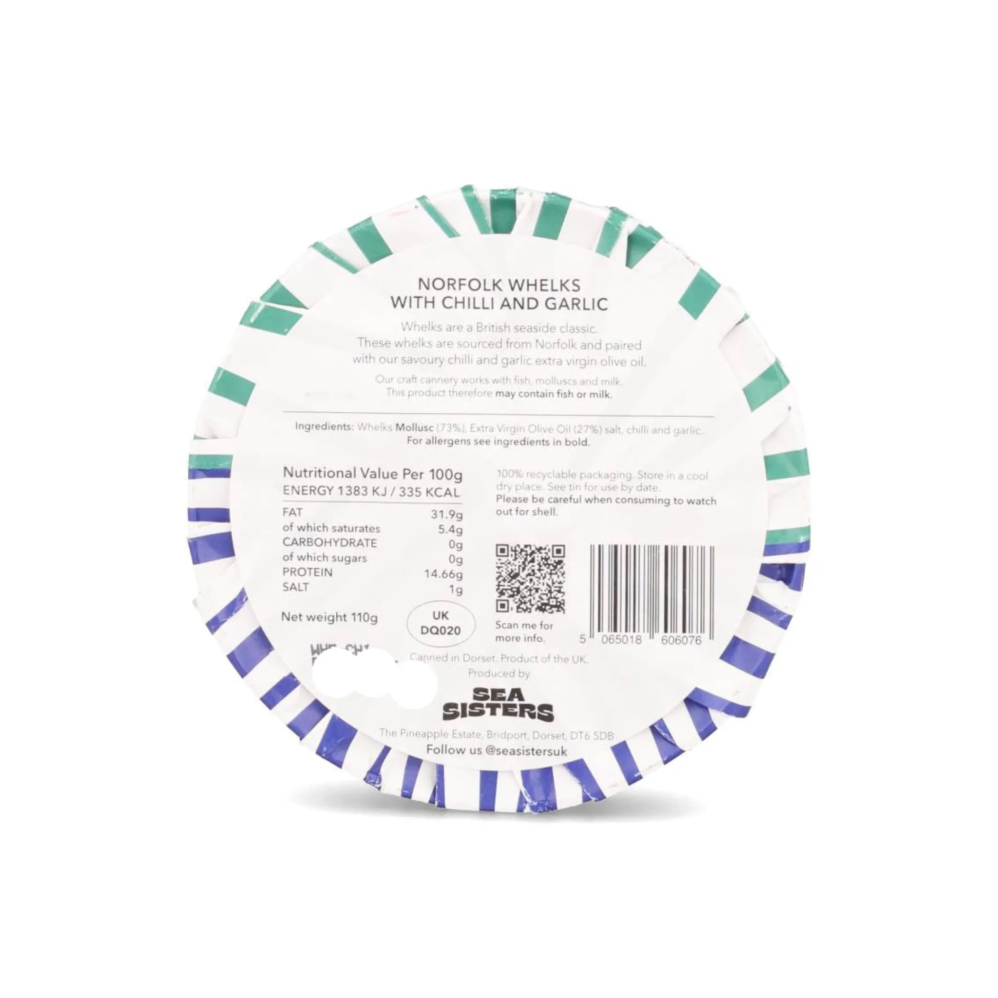 Sea Sisters Limited Edition Norfolk Whelks with Chilli & Garlic, 100g Discount