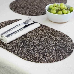 Liga Set of 4 Dash Recycled Oval Placemats, 40cm Sale