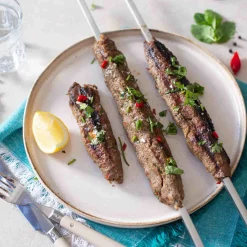 Spice Kitchen Set of 5 Heavy Duty Kebab BBQ Skewers, 53cm Discount