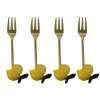 My Gifts Trade Set of 4 Lemon Tasting Forks Outlet
