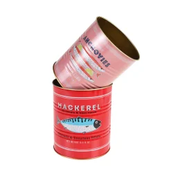 Rex London Set of 2 Mackerel & Anchovies Utensil Jars Clearance